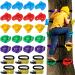 NAQIER 20 Ninja Tree Climbing Holds and 6 Sturdy Ratchet Straps for Kids Tree Climbing Climbing Rocks for Outdoor Ninja Warrior Obstacle Course Training