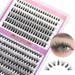 Kugge Cluster Lashes DIY Eyelash Extensions  240Pcs D Curl Cluster Eyelashes  8-16mm Mixed Length Individual Lashes Cluster  3D Effect Natural Wispy Lash Extensions at Home (20D+The Devil)