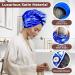SMPL Objects Satin Hair Towel for Women - Best Satin Plopping Towel for Curly & Wet Hair in Ultramarine Blue - GetaWay Solids - Buy Online on GoSupps.com