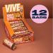 Vive Vegan Protein Bar: 100% Plant Based High Protein Chocolate Coated Snack - Dairy & Gluten Free Peanut Butter - 12 Count Pack - Buy Online on GoSupps.com