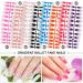 Kalolary 192-Piece Artificial Gradient Full Nails Set 12 Sizes Acrylic False Gel Tips & 24 Nail Glue Stickers for Perfect Manicures - Buy Online on GoSupps.com