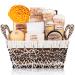 Spa Baskets For Women - Luxury Bath Set With Honey & Almond - Spa Kit Includes Wash  Bubble Bath  Lotion  Bath Salts  Body Scrub  Body Spray  Shower Puff  Bathbombs  Soap and Towel Honey + Almond 13 Piece Set