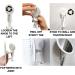 Shower Mirror with Razor Holder and Suction Cup - Shatterproof Fogless Bathroom Mirror with Tweezers - Round Design - Buy Online on GoSupps.com