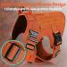 Rabbitgoo No Pull Dog Harness for Medium & Large Dogs | Tactical Military Vest with Molle & Metal Buckle - Adjustable & Breathable - L Orange (1 Pack) - Buy Online on GoSupps.com