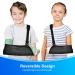 Kids Mesh Arm Sling - Adjustable Shoulder Immobilizer for Broken Bones & Sprains - Child Rotator Cuff Support Brace - Black S - Buy Online on GoSupps.com