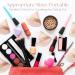 6-Piece Pure Cotton Powder Puff Set for Contouring - Triangle Wedge Shape, 2.76 inch with Strap - Beige - Buy Online on GoSupps.com