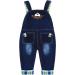 KIDSCOOL SPACE Baby Denim Overalls | 3D Cute Cartoon Knitted Jean Dungarees | Blue-6032 | 2-3 Years - Buy Online on GoSupps.com