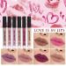 6 Color Matte Lip Gloss Set | Velvet Moisturizing Waterproof Lip Glaze | Long Lasting Nude Tint Liquid Lipstick Kit - Buy Online on GoSupps.com