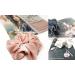 Josei 3pc Pure Silk Hair Scrunchies Set in Black, White & Pink with Rhinestones - Elastic Hair Bands for Women & Girls - Buy Online on GoSupps.com