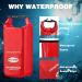 WELL-STRONG Waterproof First Aid Kit Roll Top - Boat Emergency Kit for Fishing, Kayaking, Boating, Swimming, Camping, Rafting - Beach Red WS011-Red - Buy Online on GoSupps.com