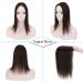SEGO Human Hair Topper 6 Inch Dark Brown - Silk Base Clip-in Hair Piece for Women with Slight Hair Loss - 130% Density - Cover Gray Hair - Buy Online on GoSupps.com