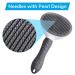 Cleanpets Self-Cleaning Dog & Cat Brush - Perfect for Short & Long Hair Removes Undercoat & Gray Fur - Buy Online on GoSupps.com
