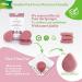 SINUTAN Konjac Sponge Set of 3 - Natural Bamboo Charcoal Green Tea Pure Red - Face Cleaning Sponge Detox Face Sponge Ecological Gift Idea - Buy Online on GoSupps.com