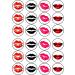 24 Lips Wafer Cupcake Toppers Edible Premium Thickness Sweetened Vanilla Wafer Card Cupcake Decorations - Buy Online on GoSupps.com