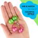Expressions 24pc Large Elastic Hair Ties with Balls Collection - Brightly Colored Marble Finish Ponytail Holders for Girls - Twinbead Bubble Cute Hair Ties for Toddler Access - Buy Online on GoSupps.com