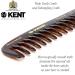 Kent 21T 8 Large Hair Detangling Comb - Wide Teeth for Thick Curly Hair - Handmade in England, Cellulose Saw-Cut - Long Hair Detangler for Wet/Dry - 1-Pack - Buy Online on GoSupps.com