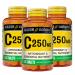Mason Natural Vitamin C 250 mg (as Ascorbic Acid) - Supports Healthy Immune System Antioxidant and Essential Nutrient 100 Tablets (Pack of 3)