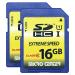 16GB Class 10 SDHC Flash Memory Card Standard Full Size SD Card USH-I U1 Trail Camera Memory Card by Micro Center (2 Pack) 16GB x 2