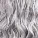 REECHO Invisible Wire Hair Extensions 20 Inch - Grey/Brown/Silver/White Mixed (Pack of 1) | Curly Wavy Secret Hairpiece with Adjustable Transparent Headband and Secure Clips for Women - Buy Online on GoSupps.com