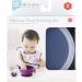Bumkins Suction Silicone Baby Feeding Set - Purple | BPA-Free Bowl, Lid, Spoon | Ideal for First Feeding & Baby Led Weaning - Buy Online on GoSupps.com