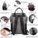 Approach Multifunctional Waterproof Mom Backpack | Large Capacity Diaper Bag with USB Stroller Belts & Wrap Pad | LD24 Gray Black - Buy Online on GoSupps.com