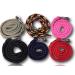 Leading knit with panic hooks |For horses ponies shetty donkey |Connection trick in many stylish designs | length 1.60 m (black-red yellow)
