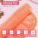 NineEigh Microfiber Makeup Towels - 6 Reusable Facial Cloths for All Skin Types (20x40cm Orange) - Washable Makeup Remover - Buy Online on GoSupps.com