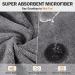 HezzLuv XL Grey Super Absorbent Pet Bathrobe for Dogs - Microfiber Drying Coat Towel - Portable Dog Shower - Small, Medium, & Large Dogs - Buy Online on GoSupps.com