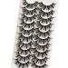 Veleasha 6D23 Fluffy Wispy Faux Mink False Eyelashes 10 Pairs Pack - 22mm Long | Women's Criss-cross Fake Lashes - Buy Online on GoSupps.com