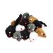 Kratzbaumland toy mouse with plush tail (various colors) (black - 12 pieces) 12 pieces black