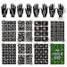 16 Sheets Henna Tattoo Stencils Kit - 130+ PCS Temporary Indian Arabian Glitter Airbrush Templates for Women, Girls, and Kids - Reusable for Face and Body Paint DIY - Buy Online on GoSupps.com