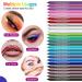 25 Color Waterproof Eyeliner Pencil Set with Sharpener - Long Lasting Colorful Glitter Eye Makeup Kit for Women and Girls - Buy Online on GoSupps.com