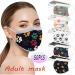 50Pcs Disposable Face Masks for Women with Elastic Ear Loop 3 Ply Breathability Comfort Colors Floral Halloween Mask (E-024) - Buy Online on GoSupps.com