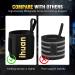 Ihuan 18 Gym Wrist Wraps for Weightlifting - Unisex Workout Wrist Support Straps - Strength Training, Bodybuilding, Powerlifting - Black - Buy Online on GoSupps.com