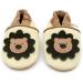Dotty Fish Soft Leather Baby Shoes for Boys | Non Slip Toddler Shoes with Animal Designs | 0-6 Months to 4-5 Years | Cream Brown Lion - Buy Online on GoSupps.com