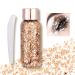 Body Glitter Gel Sequins Glitter Chunky Liquid Eyeshadow Glitter Cosmetic Glitter Face and Body Gel Sparkling Festival Party Lotion Glitter for Face Eye Hair Nail Makeup DIY Art (Rose Gold) Chunky Glitter 107 Rose Gold