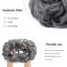 MY-LADY Messy Hair Bun Extension Scrunchie | Wavy Curly Ponytail Chignon Hairpiece | Dark Grey 55g - Buy Online on GoSupps.com