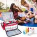 Jamiukro Medical Organizer Bag | Tasch Empty Emergency Travel Storage for Nurses | Pill Bottle Organizer & Medication Travel Bag - Red - Buy Online on GoSupps.com