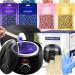 Wax Warmer Waxing Kit for Women and Men: Digital Waxing Kit Wax Hair Removal with 4-Pack Hard Wax Beads 30 Wax Sticks- at Home Wax Kit for Full Body Brazilian Bikini Eyebrow Face Sensitive Skin Wax Pot