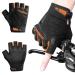 Inbike bicycle gloves half -finger summer breathable with TPR finger pads and Eva pad slipproof MTB gloves men MH020 m black/orange