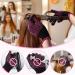 Heat Styling Gloves Set - Silicone Bumps Curling Iron Gloves Heat Resistant Mat Hair Clips & Comb for Safe Styling - Buy Online on GoSupps.com
