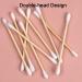 Biodegradable Bamboo Cotton Buds 100 Pack - Plastic-Free & Eco-Friendly for Baby Safety and Makeup Cleaning - Buy Online on GoSupps.com