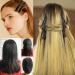 12 Pack Black Alligator Hair Clips - Non Slip Professional Hair Claws for Women - Styling Clips for Hair - Plastic Gator Clips - Buy Online on GoSupps.com
