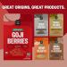 FGO Organic Goji Berries - Large & Chewy - Lab-Tested - 32oz Resealable Bag - 100% Raw from Ningxia - 2lb Pack - Buy Online on GoSupps.com