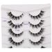 Gmagictobo 3D Faux Mink False Eyelashes - Natural Cat Eye Clear Band Lashes Fluffy & Wispy Volume 5 Pairs Multipack (6-13MM) - Enhance Your Look - Buy Online on GoSupps.com