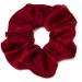 Mytoptrendz Large Luxurious Smooth Soft Silky Satin Plain Scrunchie Ponytail Hairbands Traceless For Girls Women Thick Curly Hair - (Burgundy)