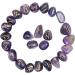Crocon Amethyst Gemstone Rune Stones set with Elder Futhark Alphabet Engraved Symbol 25 pcs Set For Feng Shui Chakra Balancing Reiki Healing crystal runes stones set Size: 15-20 mm #001 Amethyst - Buy Online on GoSupps.com