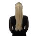 WIG ME UP WK06-22 Ash Blonde Hairpiece - Voluminous Straight Braid Ponytail with Mini Butterfly Clip - 60 cm - Buy Online on GoSupps.com