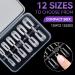 Gelike EC Mini Short Square Gel Nail Tips - 120PCS Full Cover PMMA Resin False Press on Nails | Pre-Etched for Extensions | Clear & Strong | 12 Sizes - Buy Online on GoSupps.com