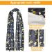 VOPHIA 2 Pack Aqua Blue Floral Dining Scarf - Washable Microsuede Food Clothing Protectors for Women - Buy Online on GoSupps.com